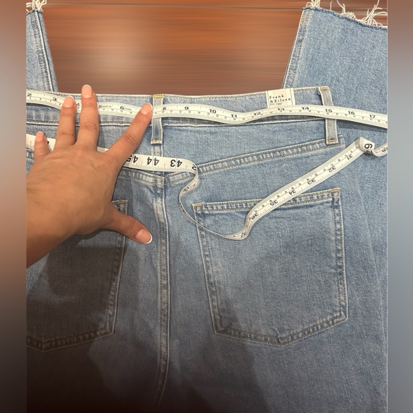 Frank & Eileen Monaghan Mom Jeans in 1990 Wash sz 30 29 raw hem - Picture 9 of 9